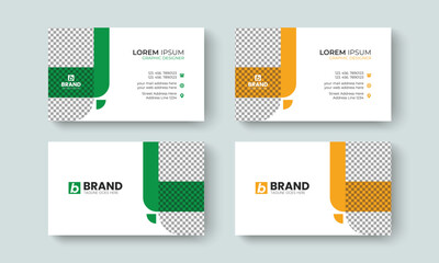 Professional corporate elegant and creative business card design template. Template design for business card, visiting Card, identity card, contact, branding, stationery design layout template.
