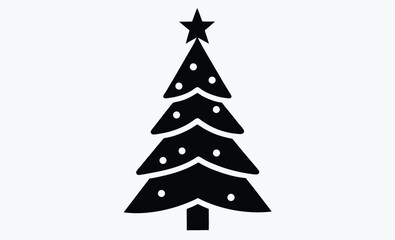 Christmas tree silhouette, festive tree vector, holiday tree design, pine tree illustration, Christmas tree silhouette vector, christmas tree Vector 