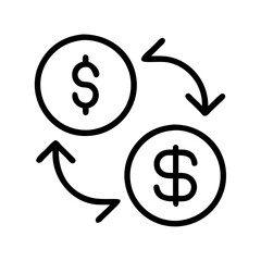 Money exchange currency conversion finance dollar symbol transaction payment trade business transfer cash flow