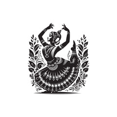 Bharatanatyam Vector (9).eps