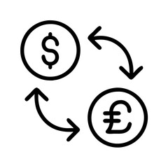 Currency exchange dollar pound sterling money finance economy investment business transaction trade rate symbol