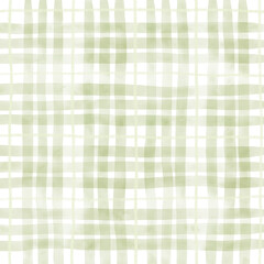 Sage Green Plaid Tartan Gingham Check Hand Drawn Background Pattern Overlay