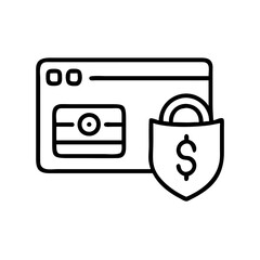 Secure payment online transaction financial security credit card safety digital banking shield protection