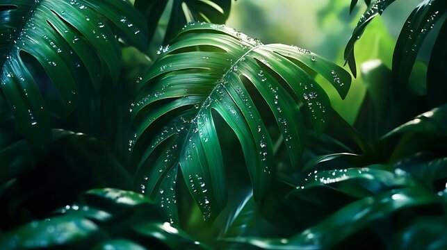 green leaf background
