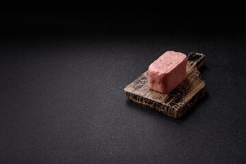 Canned ham, meat, pork, with spices and salt