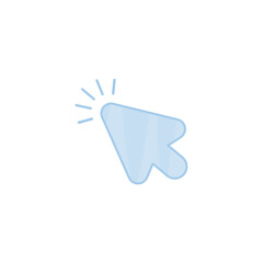 Click cursor icon. trendy cute arrows in flat style. Vector illustration.