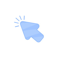 Click cursor icon. trendy cute arrows in flat style. Vector illustration.