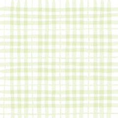 Sage Green Plaid Tartan Gingham Check Hand Drawn Background Pattern Overlay