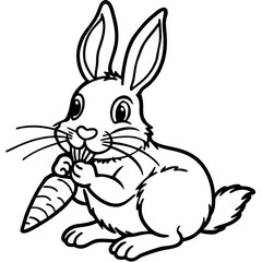 Rabbit Line Art