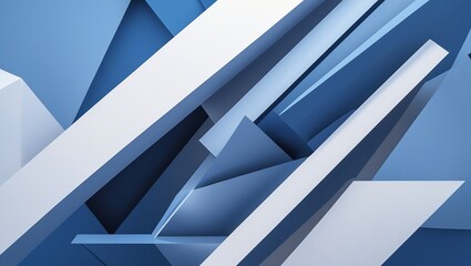 Dynamic Blue Triangular Pattern
