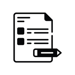 Exam  Icon vector stock illustration