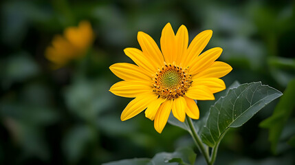 Obraz premium Close Up Of A Bright Yellow Sunflower