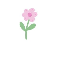 Cute Decorative Flower Vector Illustration 