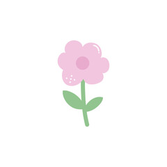 Cute Decorative Flower Vector Illustration 