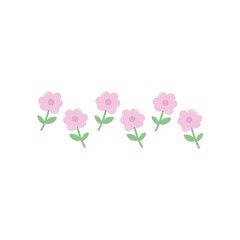 Cute Decorative Flower Vector Illustration 