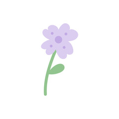 Cute Decorative Flower Vector Illustration 