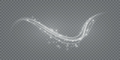 Cold winter wind texture. Holiday vector blizzard. Christmas effect of a cold blizzard. Vector PNG