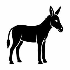 Fototapeta premium new Donkey animals vector icon on white background
