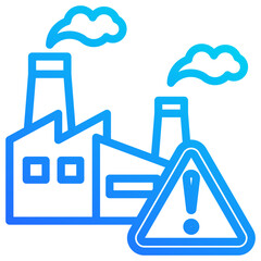 Obraz premium Industrial Pollution Icon