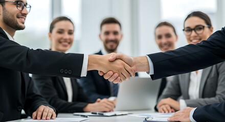 Business People Handshake Agreement