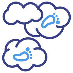 Carbon Footprint Icon
