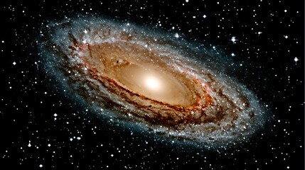 Fototapeta premium Spiral galaxy, cosmic dust, stars