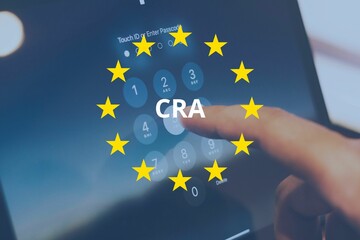 CRA (Cyber Resilience Act) introduced by the European Union. Security requirements for connected hardware and software products. Concept.