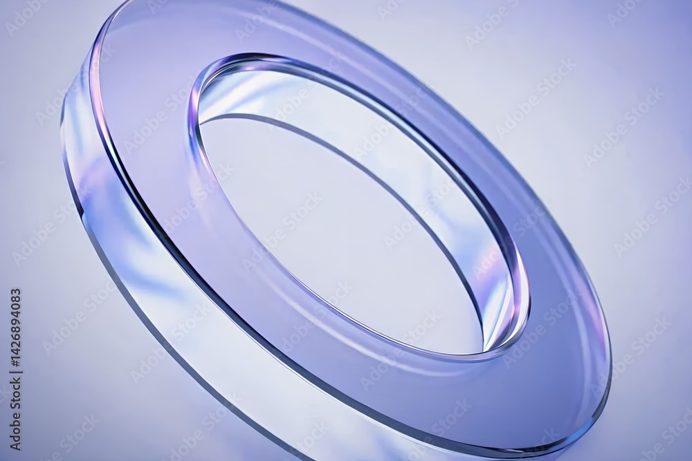 Wall mural transparent gradient glass background – 3d rendering for elegant and modern design