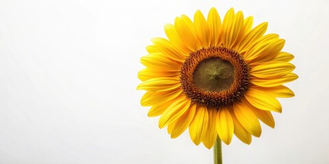 Obraz premium Solarblume in full bloom on a white background , spring, nature, spring