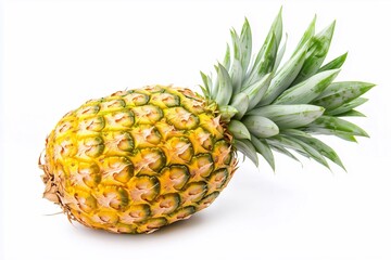 pineapple on white background, generated AI