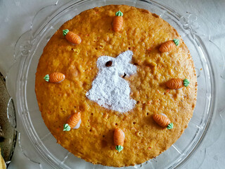 Karottenkuchen zu Ostern