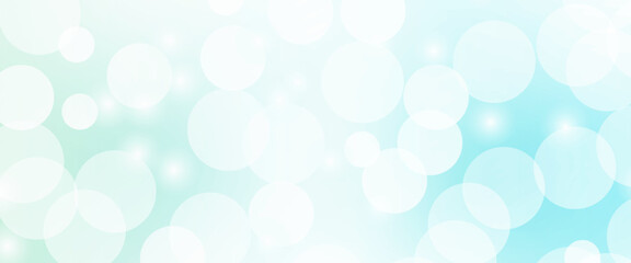 Beautiful blue soap bubbles float as background. Dreamy soft focus wallpaper backdrop. Light blue diffuse glowing floating holiday circle dots pattern. 3d rendering.	
