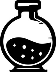 A collection of medical supplies and tools, pharmacy tools black and white