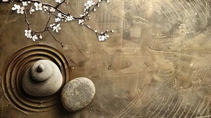 Japanese Zen Garden Backgrounds: Immerse in Tranquility with Authentic, Serene Aesthetics. High-Resolution, Print-Ready Images Perfect for Meditation Spaces, Wellness Branding, and Digital Design 