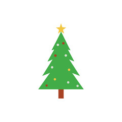 christmas tree vector illustration