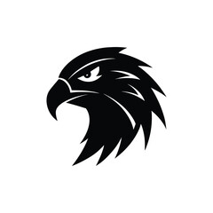 Fototapeta premium eagle head icon on white background
