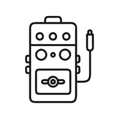 Isolated Outline Graphic of an Old Blood Glucose Meter