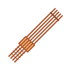Cartoon Arrows Quiver on a Black Background Graphic