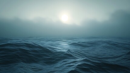Obraz premium Waves ripple under sun pictures