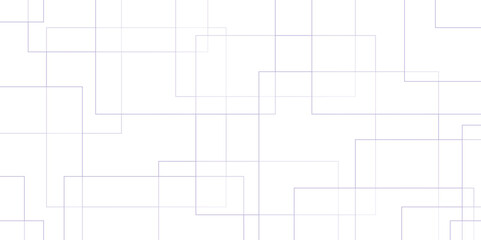 Technology and square shapes in random geometric pattern. Abstract seamless modern white and gray color technology concept geometric line background. Geometric lines with luxury business concept