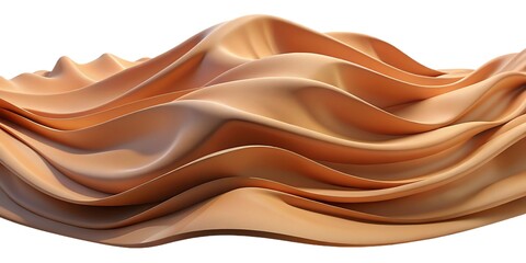 Softly layered 3D abstract background in sandstone tones, resembling gentle dunes or flowing fabric