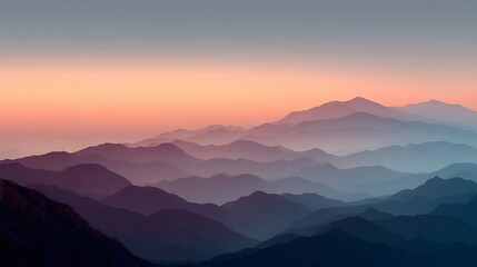 sunset in the mountains