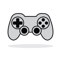 Video game controller, gamepad flat vector icon for gaming apps and websites