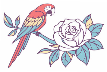 red and yellow macaw