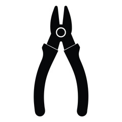 Isolated Black  Vcetor wire stripper on white background 