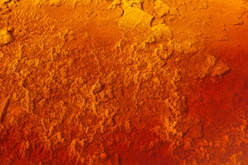 Submerged Landscape, Abstract Orange Underwater