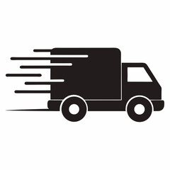 delivery truck with a trailer