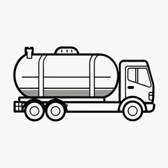 truck isolated on white