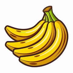 banana isolated on white background