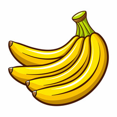 bananas isolated on white background